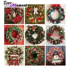 Ever Moment бриллиантовый рисунок Рождество цветок кольцо настенное искусство Алмазный дисплей DIY Украшение Смола дрель ручной работы подарок ASF2234