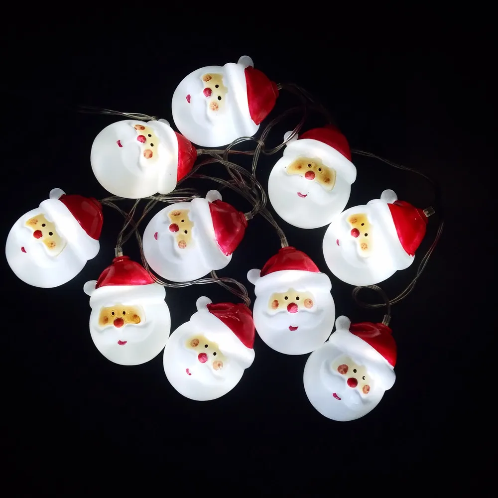 Новинка 10 светильник льников осветительная цепочка на голову Санты креативное