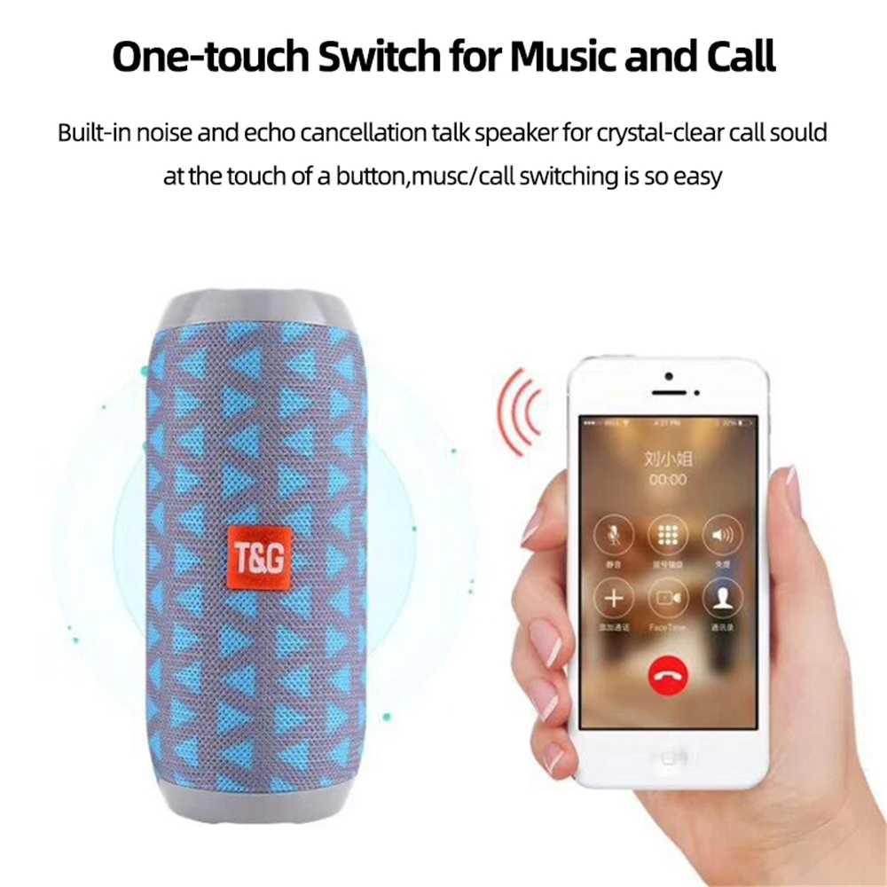 Качественный портативный Bluetooth-динамик TG117 бумбокс саундбар сабвуфер уличный