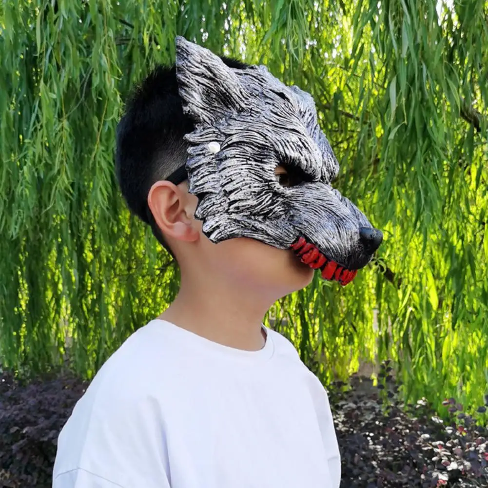 3D маска на Хэллоуин экологическая высокая имитация Волчья реквизит ползучий