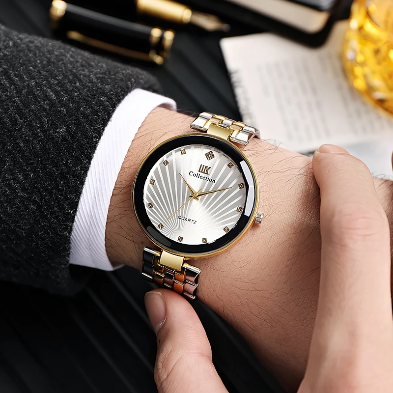 Мужские кварцевые часы из нержавеющей стали, мужские часы, новый модный дизайн, мужские наручные часы, мужские часы, Роскошные мужские часы