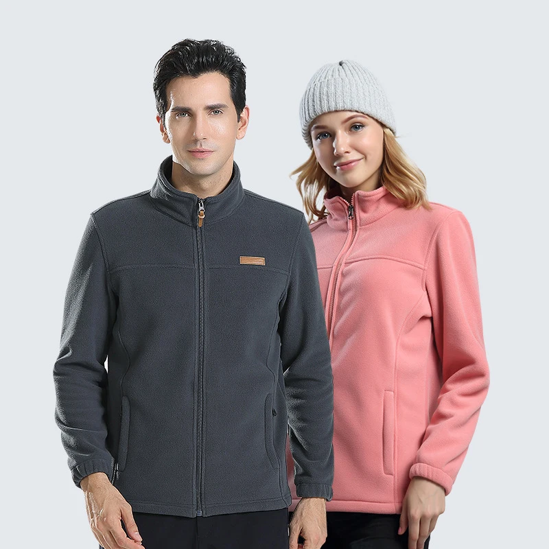 Уличная зимняя Флисовая теплая куртка для мужчин и женщин утепленные дышащие