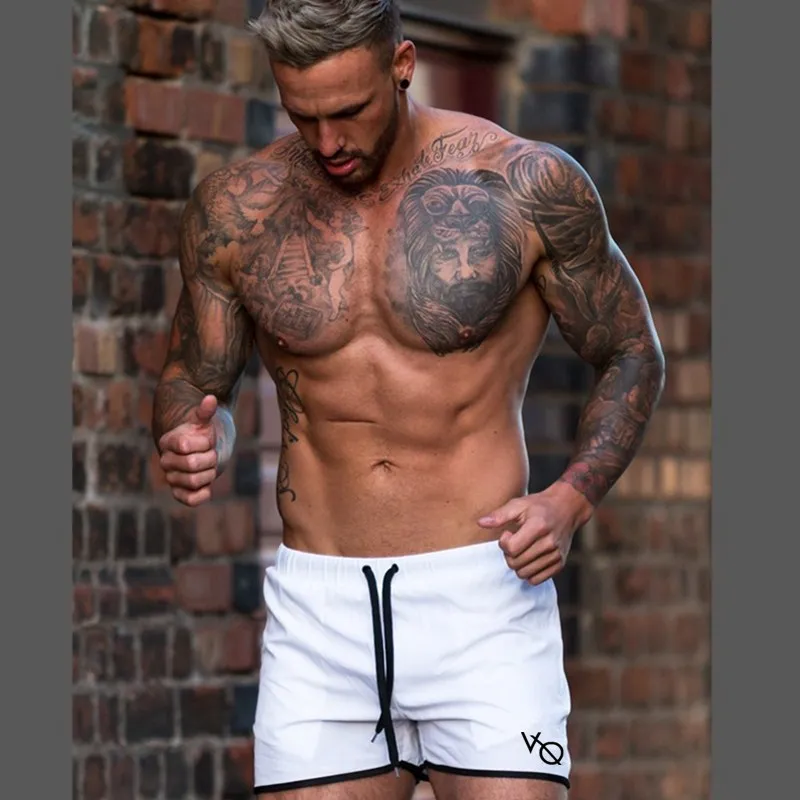 New UK Men's Casual Swimming Pants Gym Fitness Jogging Running Sports Wear Shorts Trousers - Цвет: 7