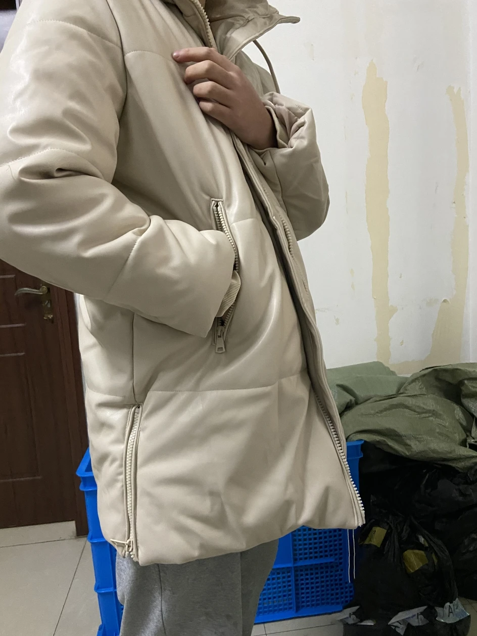 

Женская облегающая куртка с карманами Za, Повседневная Свободная верхняя одежда большого размера, 2021