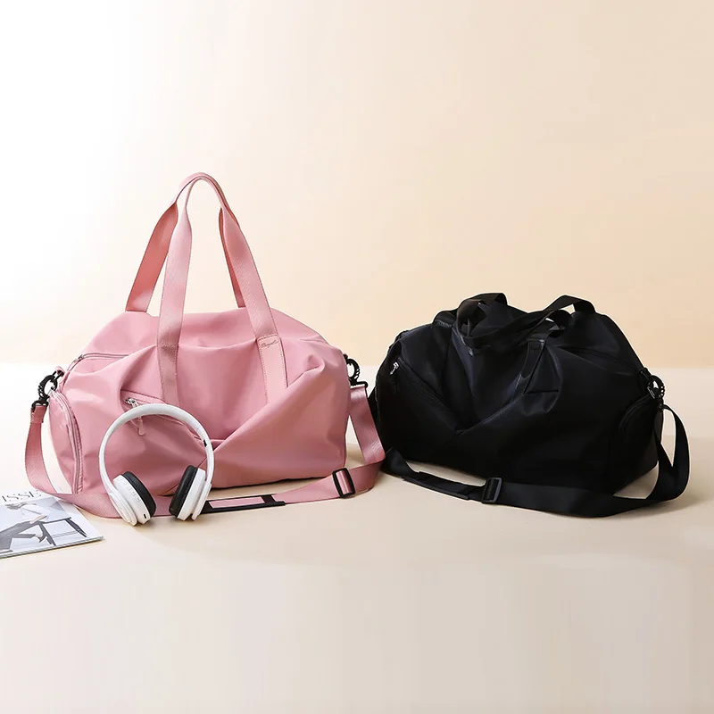 travel bags cabin luggage handbag female suitcase fitness yoga bags shoe pocket nylon weekend sport bag for women Shoulder Bags