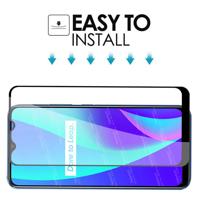 

2pcs Full cover tempered glass For oppo realme c15 Glass realmec15 realmi realmy c15 c 15 6.5" screen protector protective Film