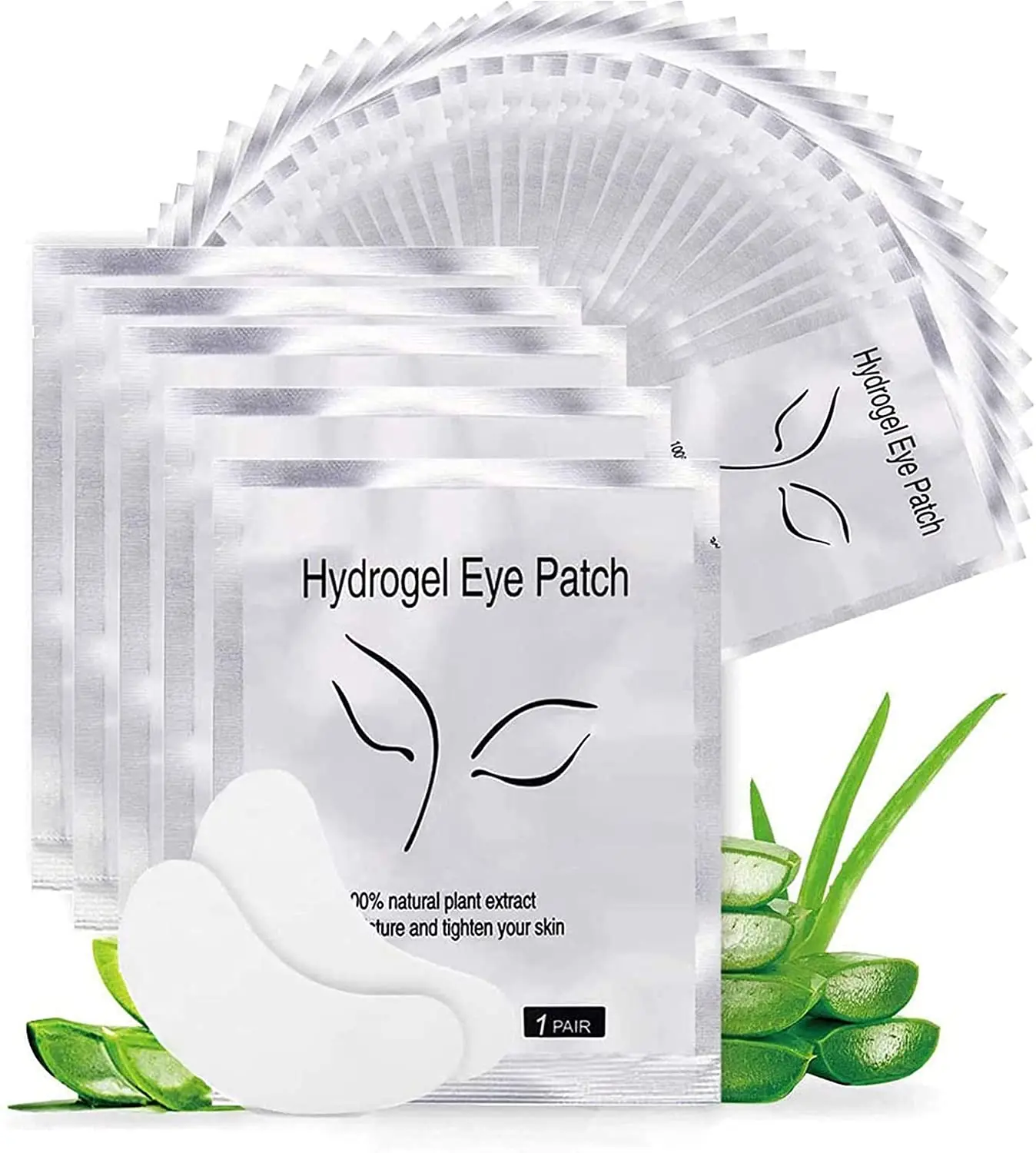 

MEILAIMDY 200 Pairs/Pack Under Eye Pads Patches Gel Patch for Eyelash Extensions MakeupTools Lint Free