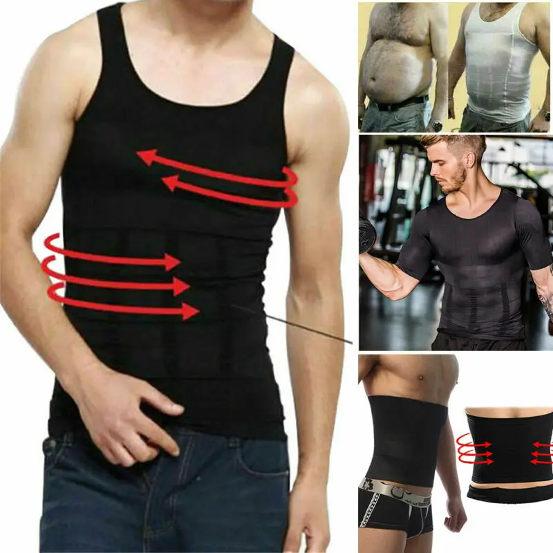 Нательное белье Для мужчин s для похудения Body Shaper жилет лечения ГИНЕКОМАСТИИ