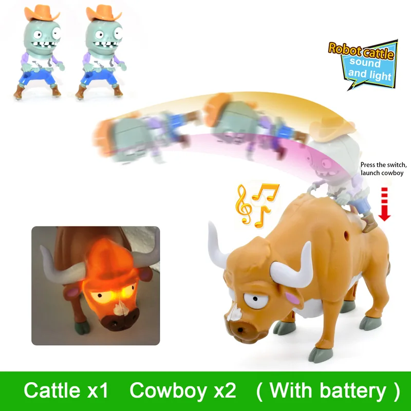 1 шт. Вишневое растение щит зомби экшн-фигурка светильник звуковая модель снежный