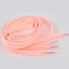 Блестящие шнурки для обуви из полиэстера, спортивные шнурки, модные креативные шнурки для обуви, однотонные шнурки, светящиеся аксессуары для обуви