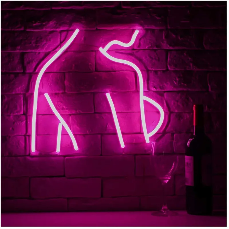 Girls LED Neon Sign Lights Female Model Acrylic Wall Hanging Body Neon Lights for Bar Party Club Home Bedroom Decor Xmas Gift images - 6