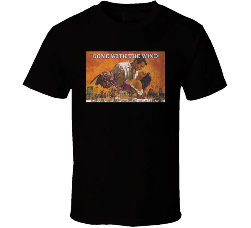 Gone With The Wind Кларк Гейбл Вивьен ли 1930 постер фильма майка унисекс Для мужчин женщин