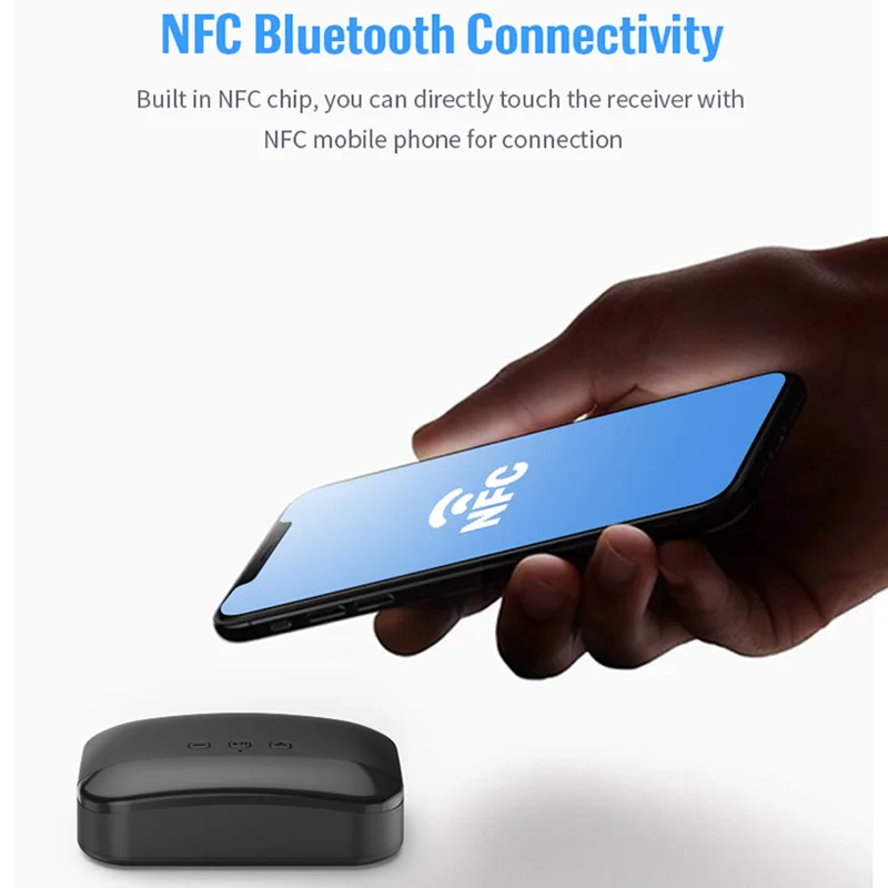 Аудио ресивер VAORLO Smart NFC Bluetooth 5 0 поддержка tf карты U диск воспроизведение с