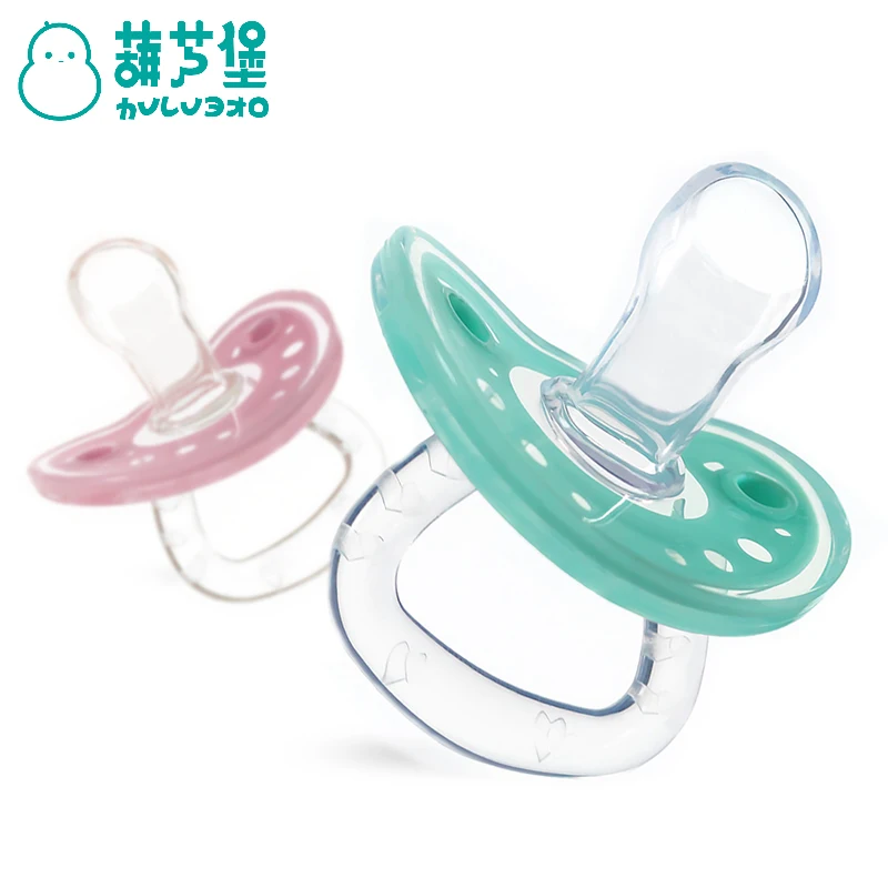 

Baby Pacifiers With Antidust Lid Safety Food Grade Silicone Newborn Soother Pacifier Round and Flat Nipples Infant Teether 0~36M