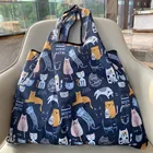 Многоразовая сумка для покупок-сумка для продуктов-Подарочная сумка 50 фунтов супер большая ручная сумка машинная стирка прочная и Легкая ручная сумка