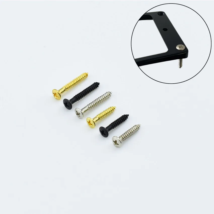 【Made in Korea】8 Pieces Humbucker Pickup Mounting Frame Screw / Ring Screws / For Eelectric Guitar