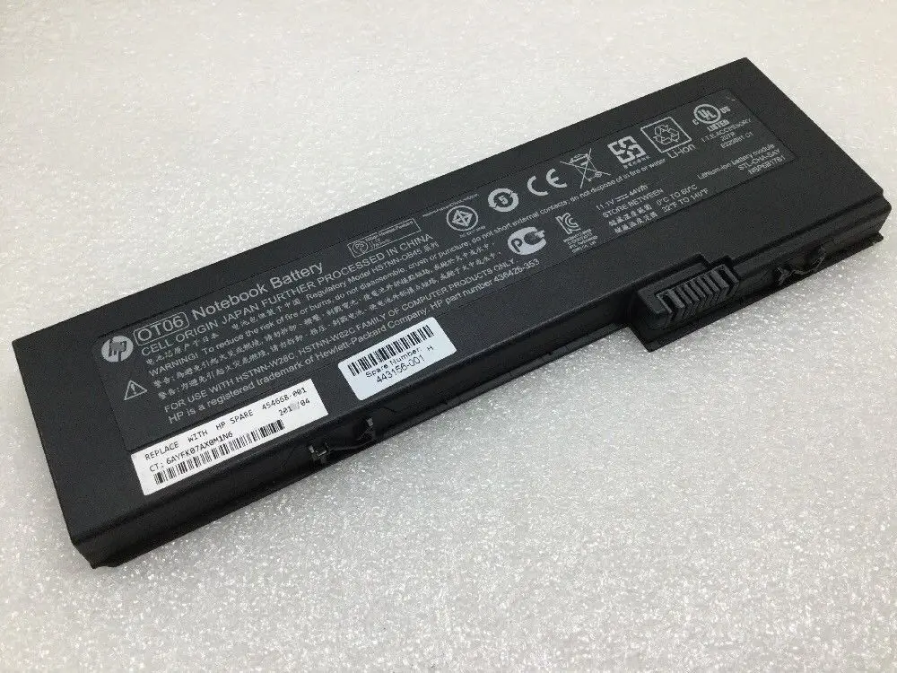 Новый оригинальный аккумулятор для HP Elitebook 2710p 2730p 2740p 2760p 2740w OT06 OT06XL 11 1 V 44WH|battery for