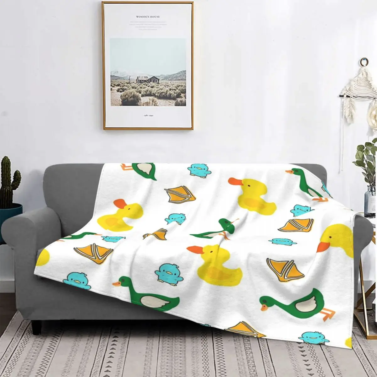 

Manta A Ducks Life For Me, colcha A cuadros para cama, sofá, manta de muselina, fundas para cama de invierno