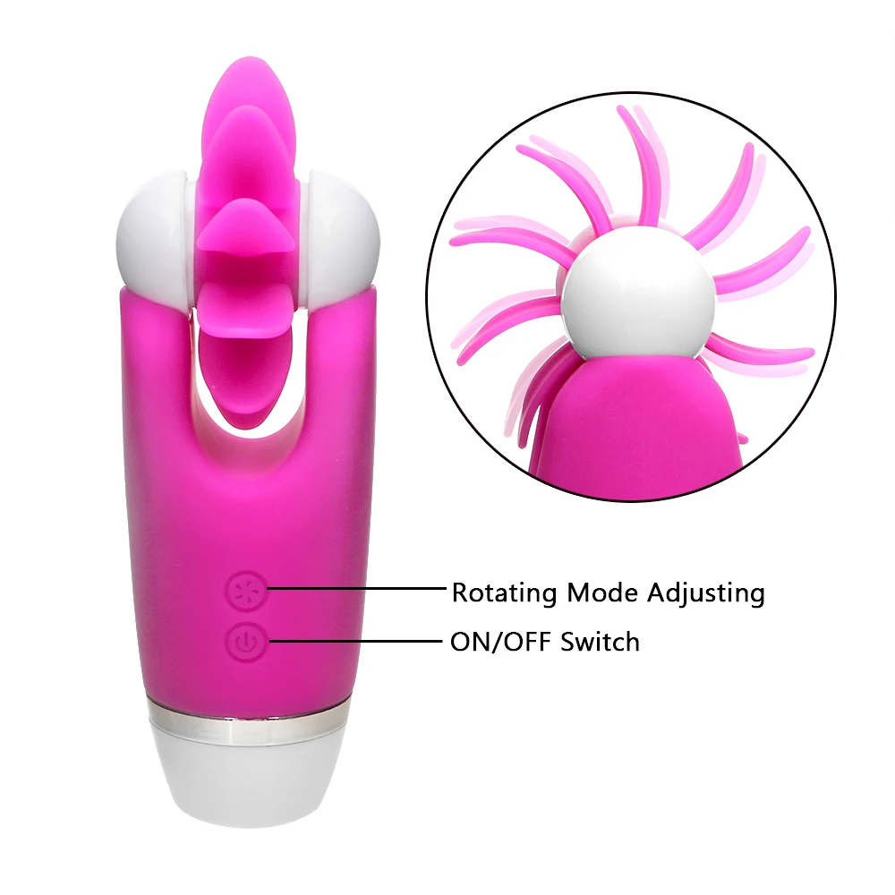 OLO Tougue Licking Vibrator Rotation Oral 12 Speed Clitoris Stimulator Female Masturbator Sex Toys For Women Adult Games | Красота и