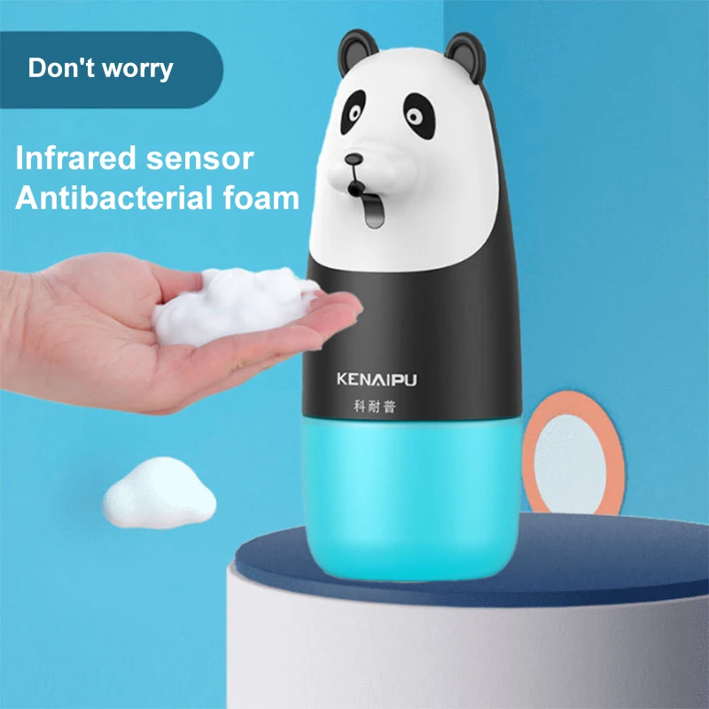 

Автоматический дозатор мыла Panda, индукционный диспенсер для рук с инфракрасным датчиком и зарядкой через USB, дезинфицирующее средство для р...