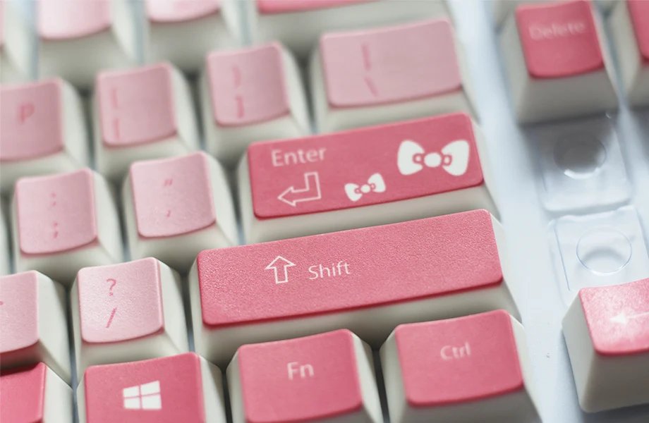 Мультяшная Кепка 104 клавиш PBT с подсветкой, колпачки для ключей Cherry Mx, колпачки для ключей с клавишами, съемник для механической клавиатуры