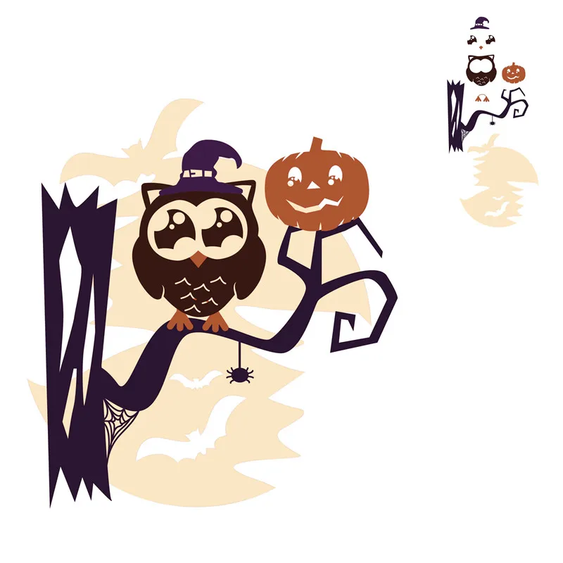 DiyArts Хэллоуин Декор штампы Сова Летучая мышь Тыква ремесло металл резки для