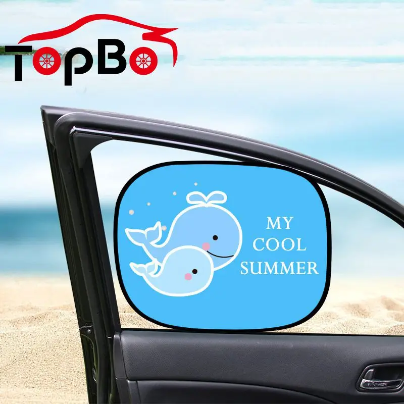 2 шт./компл. солнцезащитный козырек для автомобиля с мультяшным рисунком авто