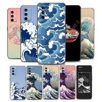 hokusai the great wave phone case for realme q2 i v13 15 5g c20 a 11 12 21 y 8 25 gt neo x7 pro gt soft silicone cover