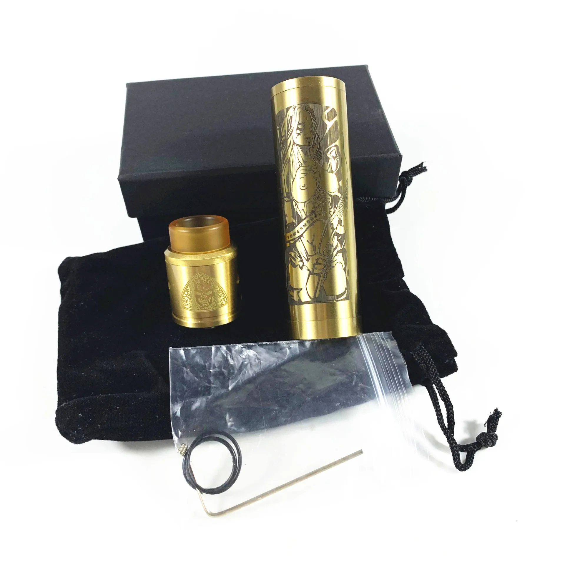 Tower Mods Kit уникальный дизайн Mech Mod 18650 аккумулятор с RDA Tank совместимый регулируемый