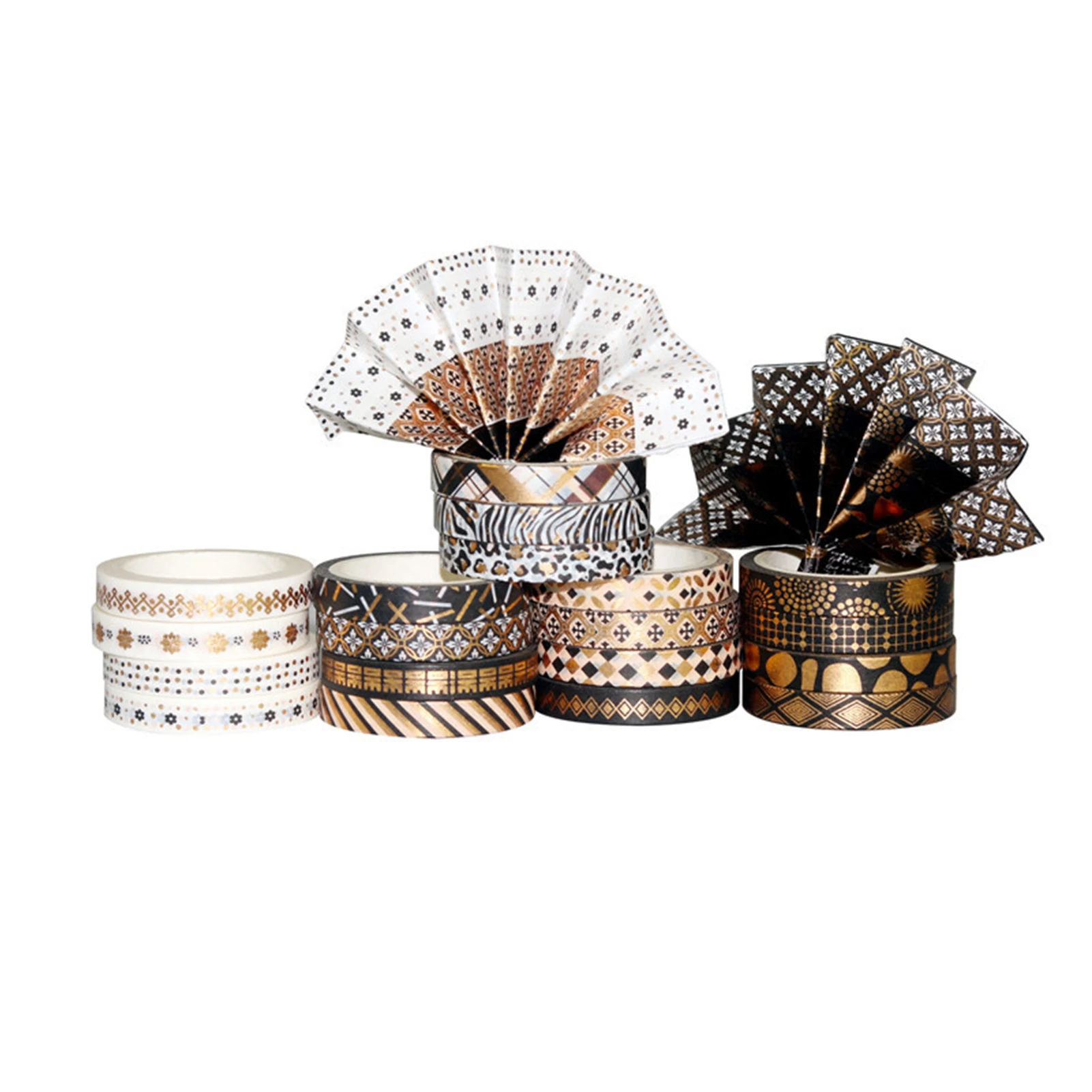 

Тонкая золотая фольга в рулонах, 20 штук, искусственная декоративная ширина 7 мм, широкая клейкая лента, этикетка, наклейка, подарочная упаков...