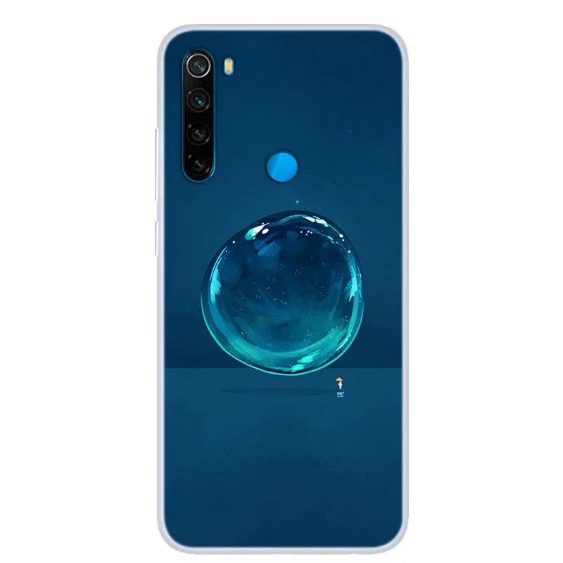 Чехол для Xiaomi Redmi Note 8 T чехол Note8T Мягкая силиконовая задняя крышка телефона из