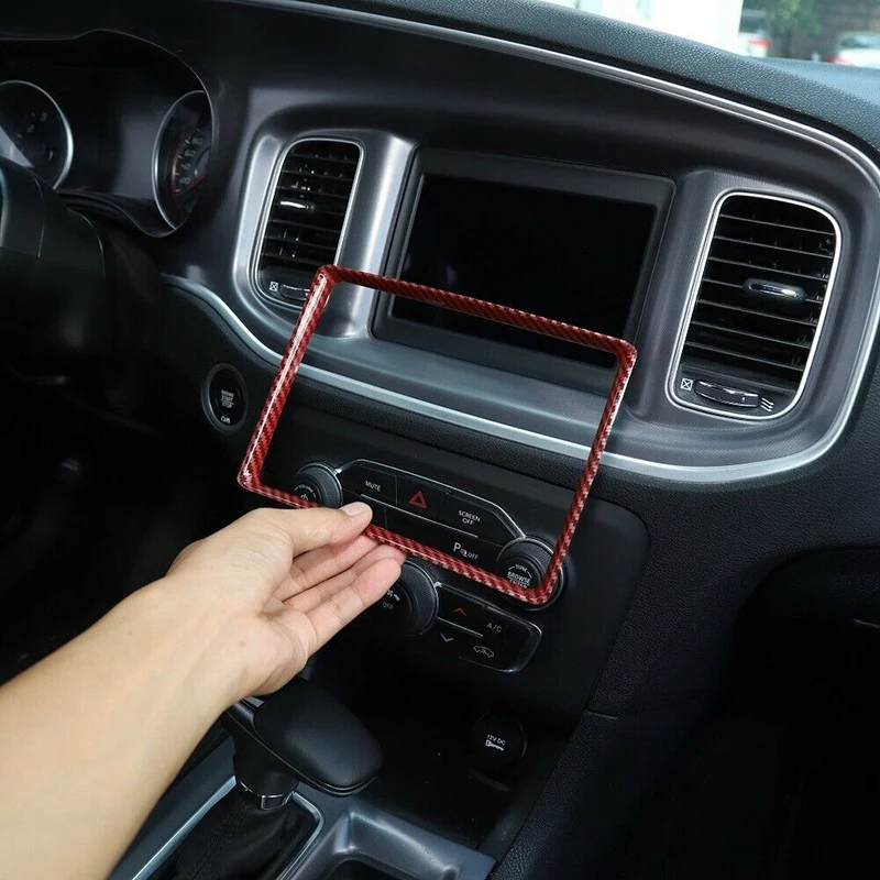 

Center Consoles Navigation GPS Dashboard Decoration Trim for Dodge Charger 2015-2020