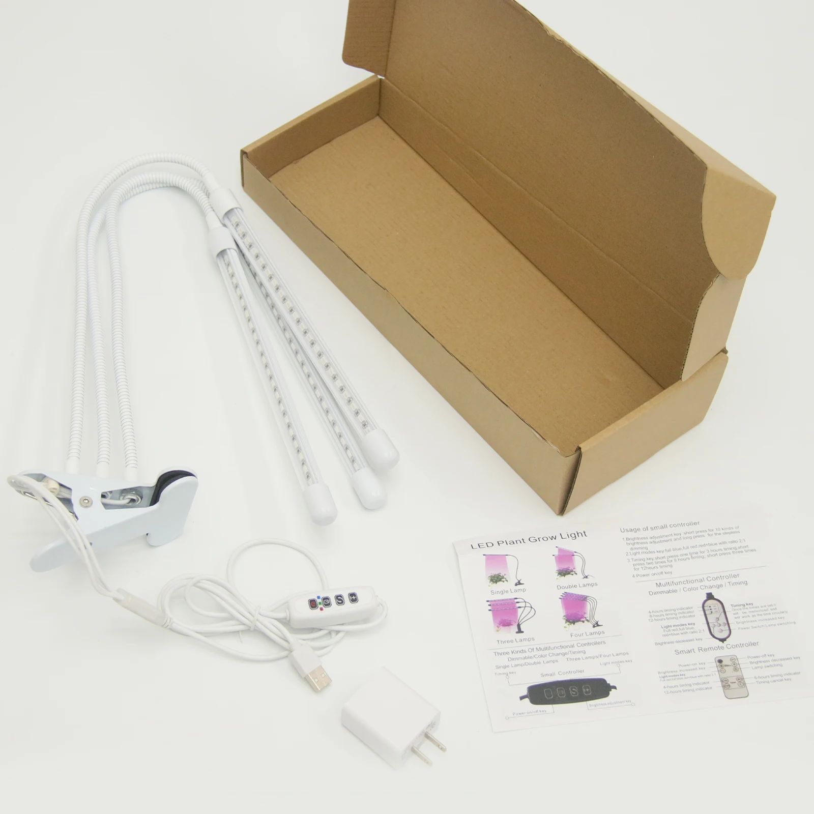 Диммирующий светильник для роста растений с таймером трехцветная регулируемая