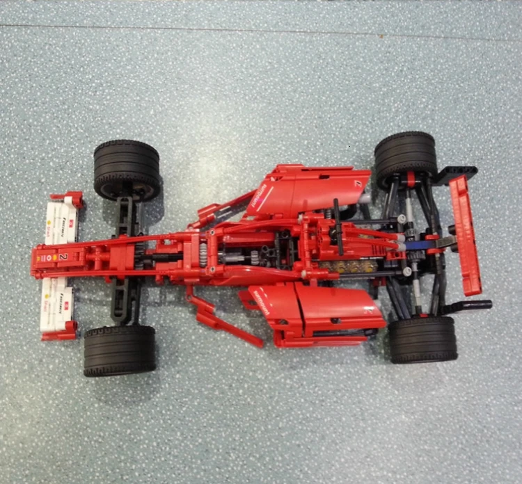 1242 шт формулы гоночный автомобиль 1:8 Модели Строительные блоки наборы Обучающие DIY Кирпичи игрушки Совместимые Technic 8674