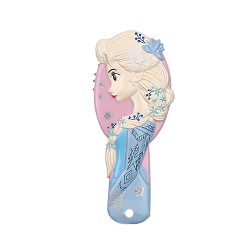 Дисней Принцесса замороженная щетка для волос brosse cheveux Kids нежная Антистатическая щетка кудрявый клубок Русалка щетина ручка Клубок Расческа - Цвет: 2