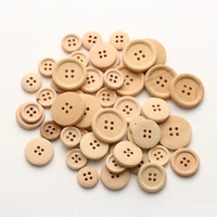 50pc4 hole natural wood button handmade diy sewing buttons clothing decoration wedding decor handmade crafts sewing accessories