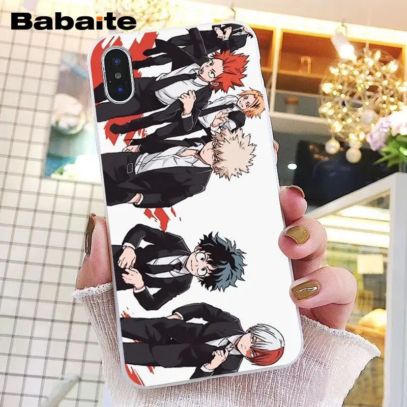 A4 Babaite аниме My Hero Academy deku bakugou Boku no Hero чехол для телефона iPhone XR 11 Pro Max XS MAX 8 7 6 6S Plus X 5 5S SE - Цвет: A4