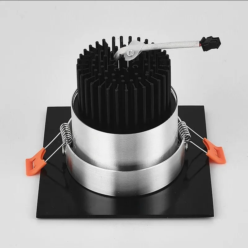 Квадратный яркий Встраиваемый светодиодный Светильник направленного света 10 шт.