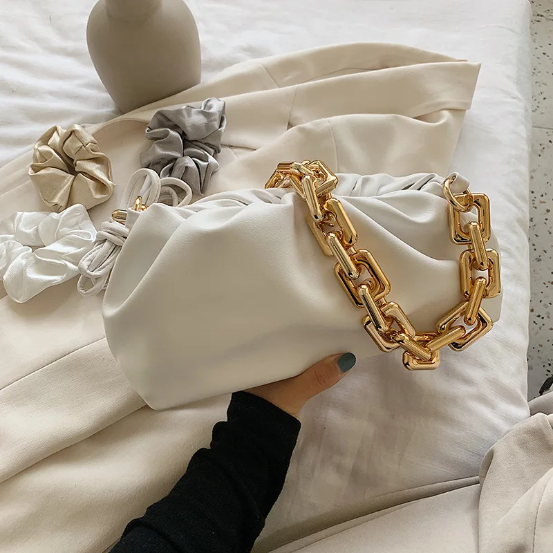 

Single Shoulder Bag For Women 2020 The New Fashion Chain Bag Web Celebrity Versatile Instagram Handheld Cloud Underarm Bag