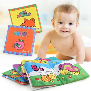 Детская Водонепроницаемая тканевая книга 0-36 м, не выцветает и не теряет кожу, Детская Когнитивная игрушка для раннего развития