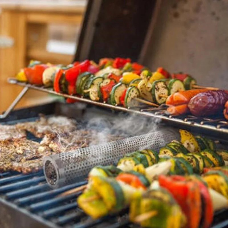 Круглая трубка для коптильни из нержавеющей стали сетчатая генератор дыма кухни