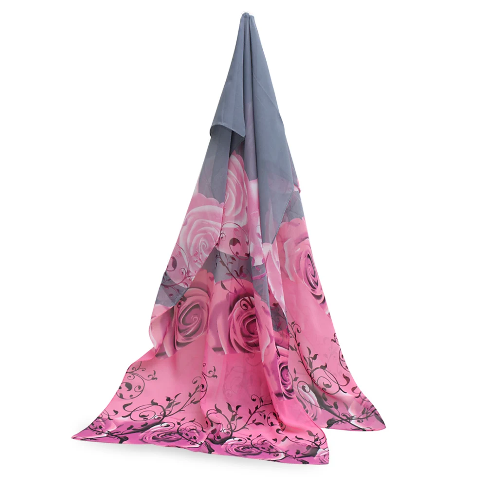 

Fashion Silk Scarf Classical Rose Printing Chiffon Silk Soft Scarfs Shawl Scarves Women's Scarves SWD889
