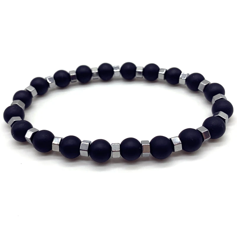 Классический женский браслет из натуральной лавы винтажный с тигровым глазом