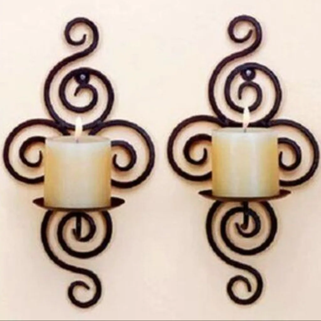 Настенный подвесной подсвечник настенное бра античный металлический для дома