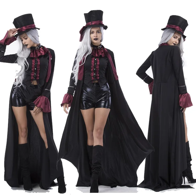 

Halloween Vampire Devil Cosplay Adult Party Costume Ghost Bride Zombie Queen Princess Dress