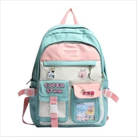 1004011 new large schoolbag cute student school backpack printed bagpack primary school book bags for teenage girls kids bagpack