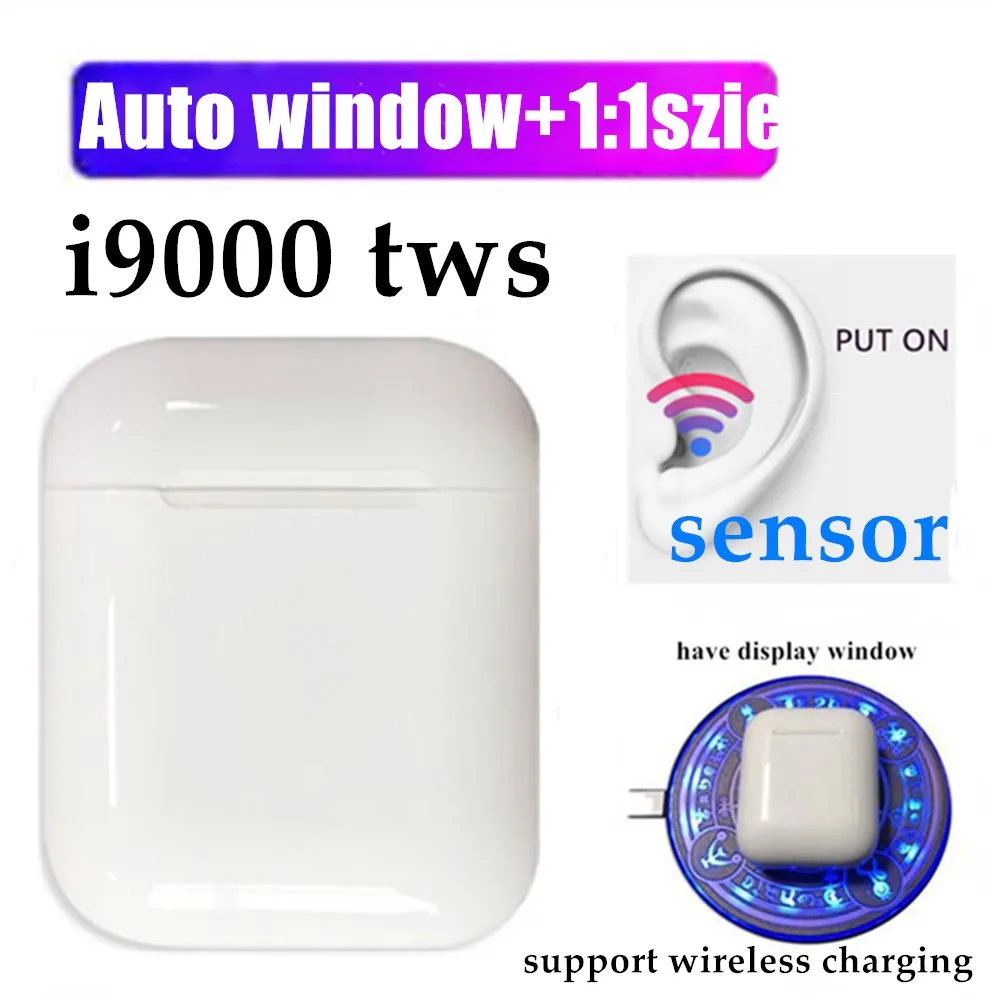I9000 tws 1:1 размер умный датчик 8D бас беспроводная зарядка Bluetooth 5 0 наушники i9000 PK i10 i12