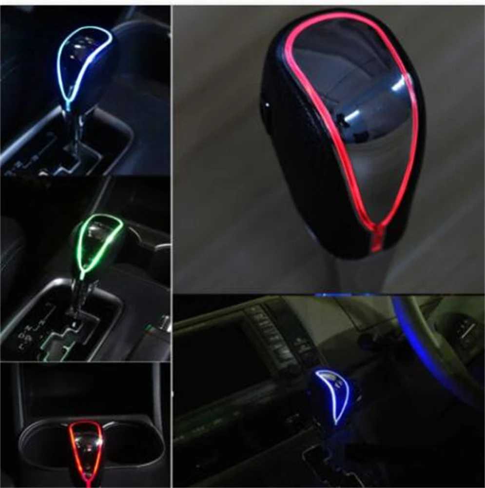 

Автомобильная светодиодная подсветка 7 цветов с сенсорным управлением, автоматическая ручка переключения передач, многоцветная, подходит ...