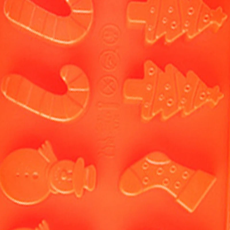 Силиконовая форма для украшения торта 6 полости Санты снеговика рождественская