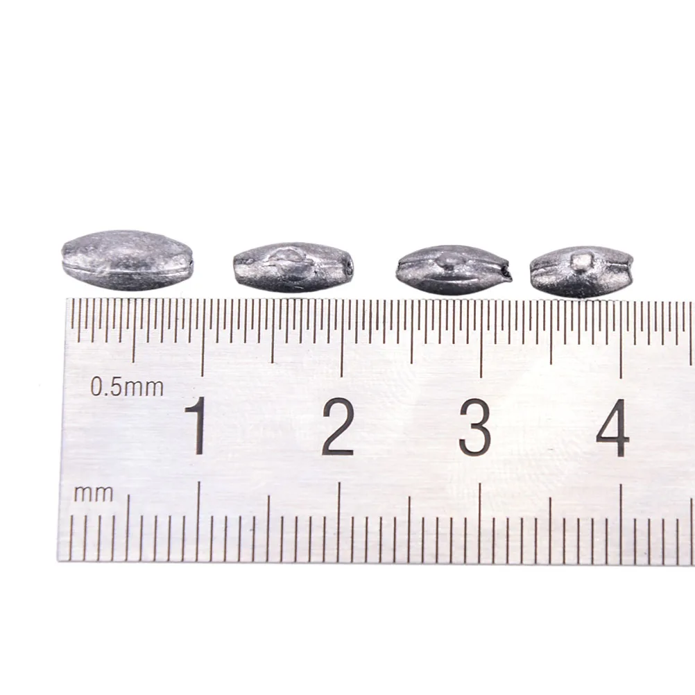 100 шт./лот свинцовое грузило для рыбалки яиц вес грузила Размер 1 г/0 8 6 5 г | Спорт и